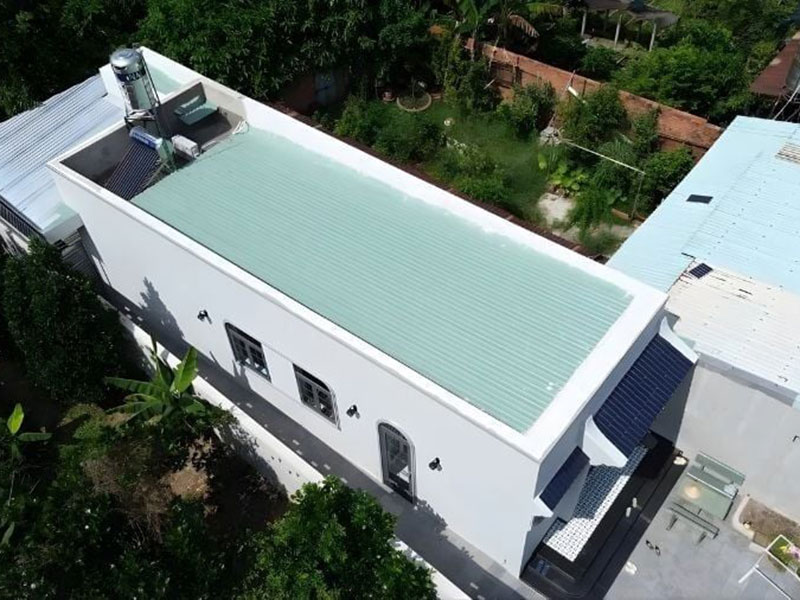 Mẫu mái lợp bằng tôn đẹp đơn giản 