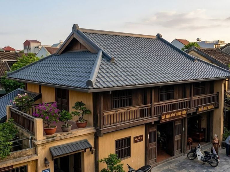 Mẫu mái tôn giả ngói cực đẹp 