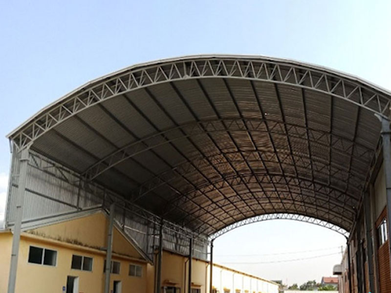 Mẫu mái tôn vòm đẹp 